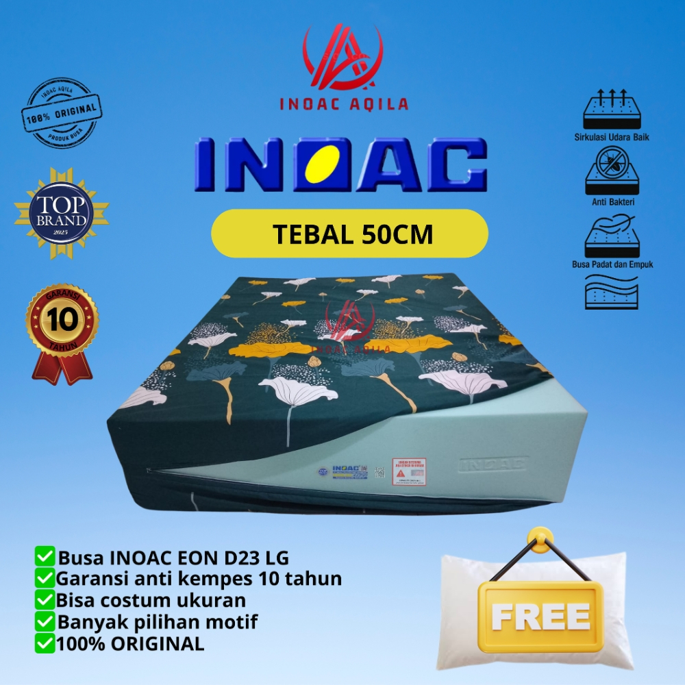 [ Tebal 50cm ] Kasur Busa INOAC EON Original Garansi 10 Tahun Density 23 Kualitas Premium