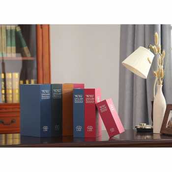 Brankas Buku Mini HOMESAFE | Brankas Kamuflase Aman Bentuk Buku Kunci Manual