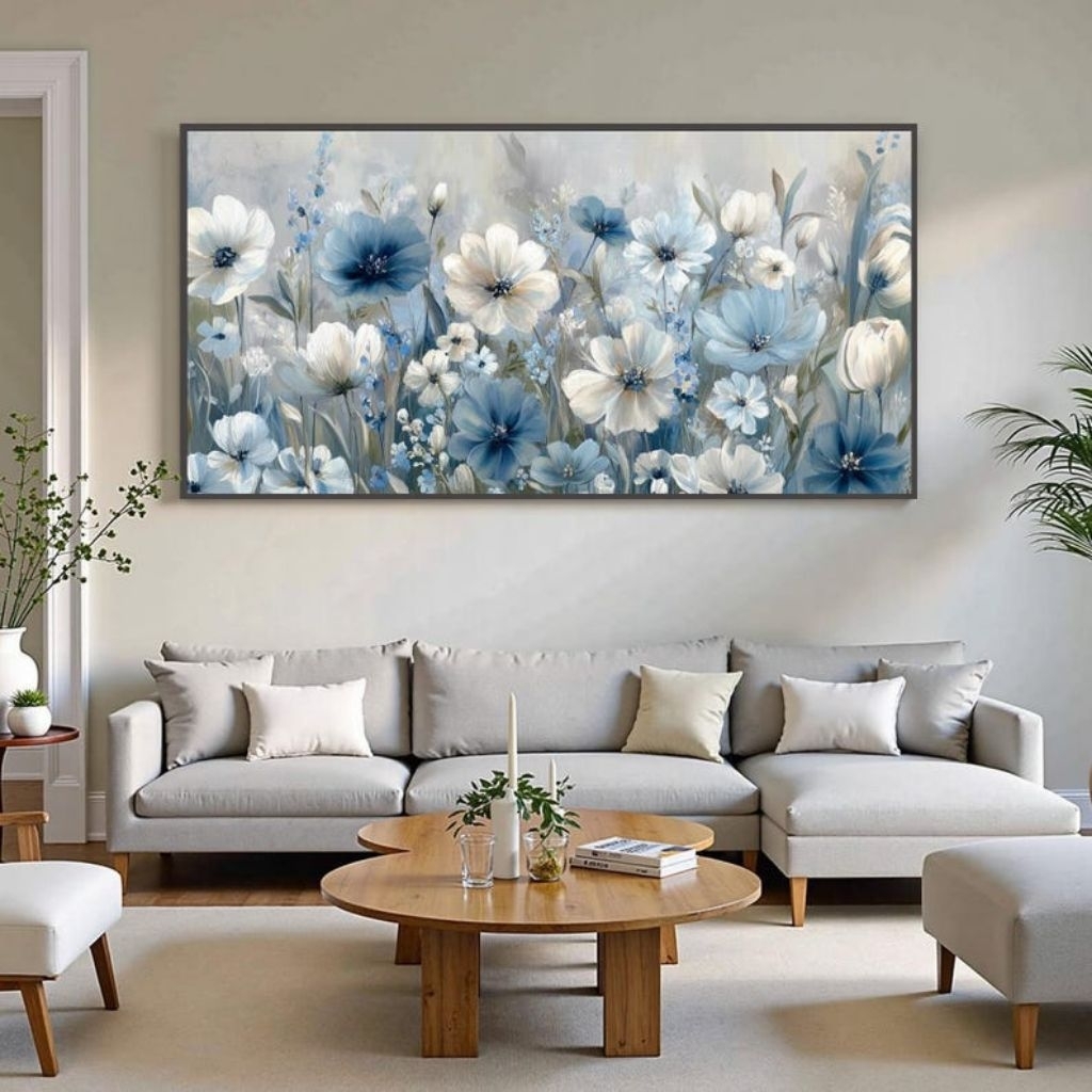 Lukisan Bunga Tulip Mewah Dekorasi Rumah Hiasan Dinding