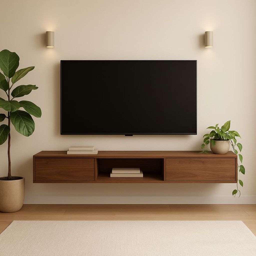 Meja TV gantung minimalis  Rak TV gantung Minimalis Lemari TV Dinding Bupet TV Tempat Penyimpanan Ka