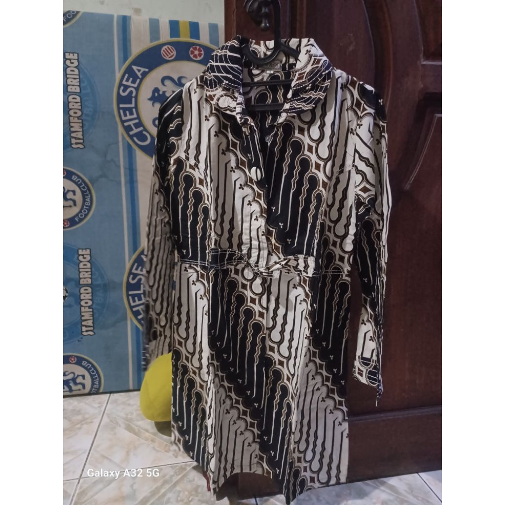 Preloved Baju Batik Wanita model Tunik Batik Tunik Perempuan