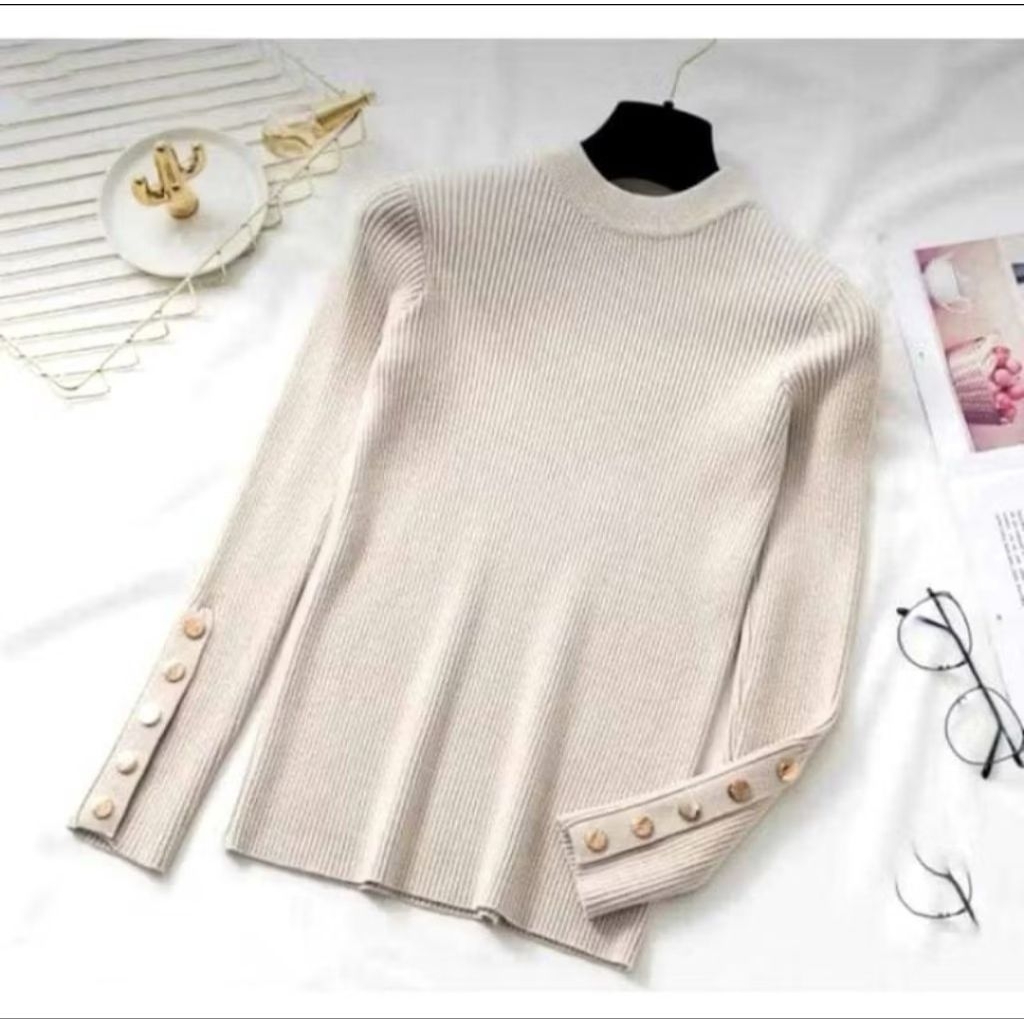 INNER RAJUT TUTUP LEHER/INNER KNIT RAJUT /MANSET RAJUT/DALAM BAJU /INNER /INNER TANGAN KANCING