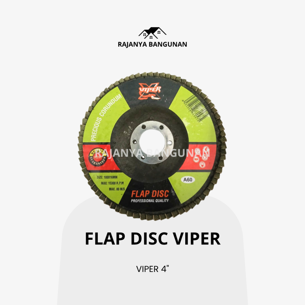 Flap Disc Viper 4" / Flap Disc Gerinda (2 PCS)