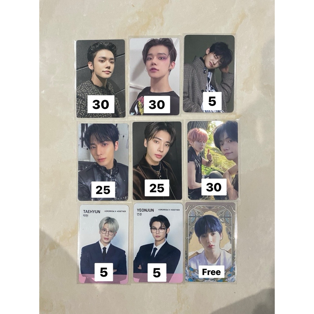 photocard photobook txt tomorrow by together yeonjun taehyun unit taejun season greeting moakit memb