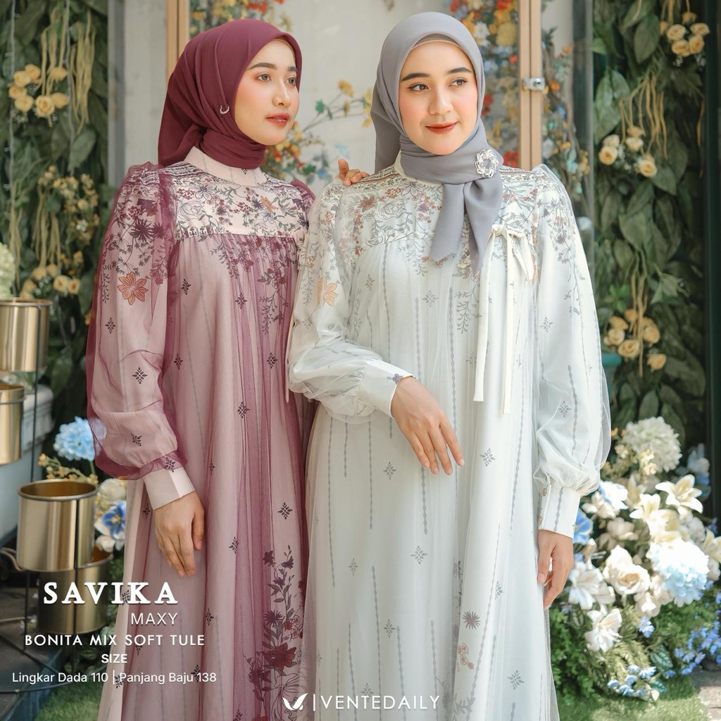 Savika Maxy Original Ventedaily Bonita Mix Soft Tulle Savika Dress Ventedaily