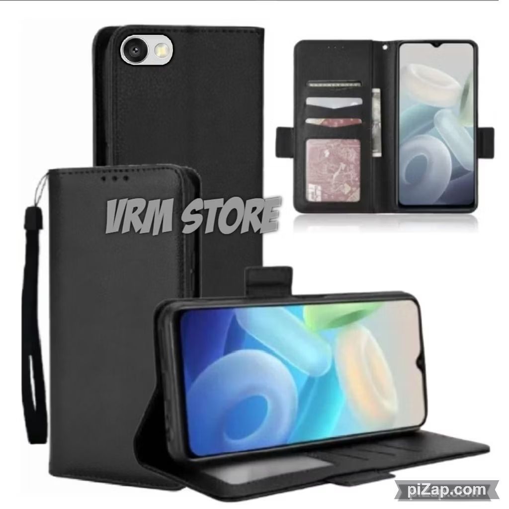 Case Dompet Hp Vivo Y65 - Y69 - Y71 - Y81 Case Dompet Casing Hp Flip Kulit Case Wallet Leather Cover