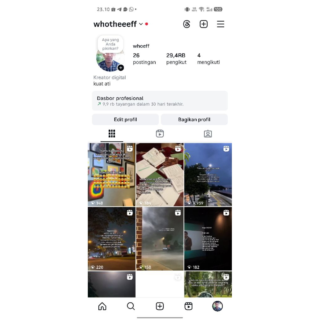 JUAL AKUN IG 29.4K foll AKUN IG BERUMUR AKUN IG TUA AKUN IG LAWAS AKUN IG LAMA AKUN IG AGED Akount