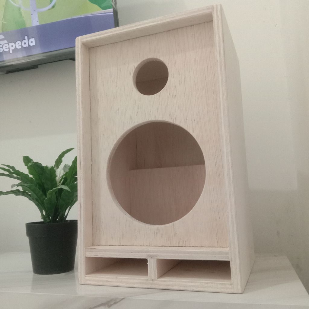 Box Speaker Single 6 inch + Lubang Tweeter 3 inch