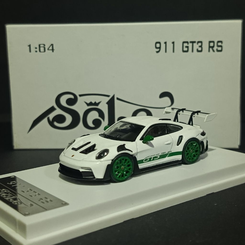 SOLO PORSCHE 911 GT3 RS EXCLUSIVE EDITION WHITE GREEN