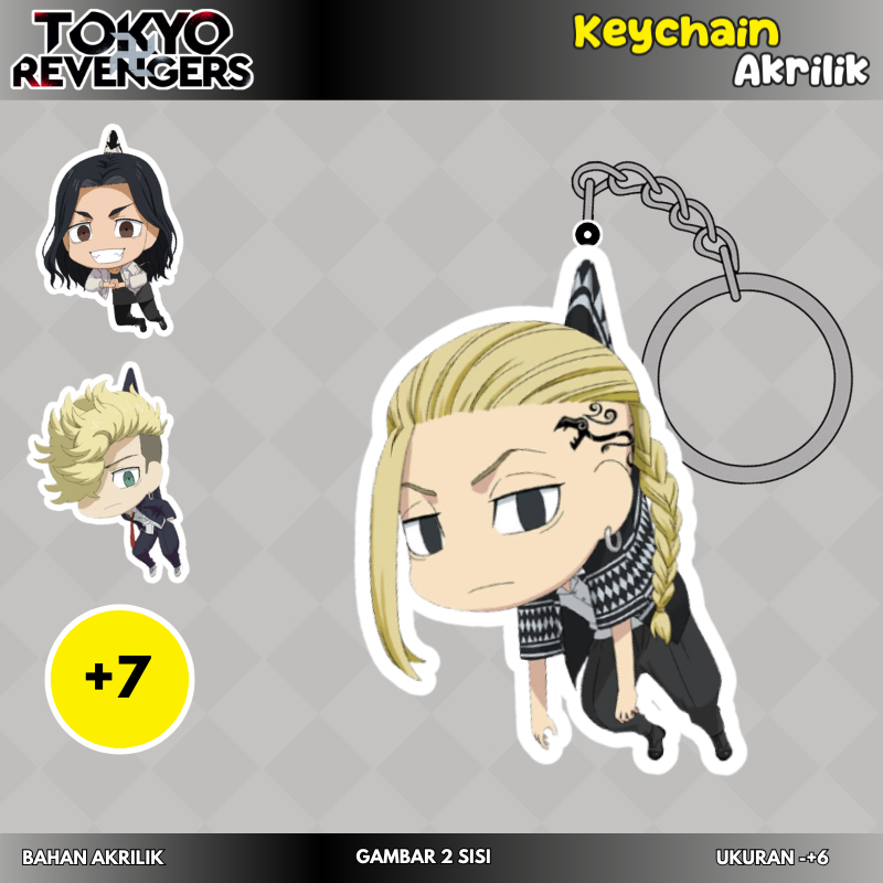 [Tokyo Revengers] Keychain & Strap Handphone full akrilik karakter anime tokyo revengers versi 1