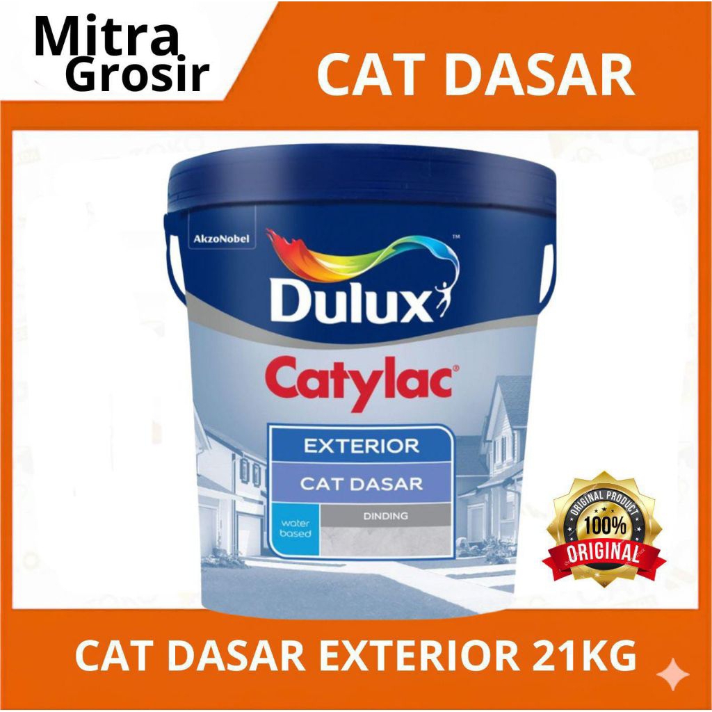 DULUX CAT DASAR | DULUX CATYLAC CAT DASAR EXTERIOR 21 KG | DULUX WALL SEALER EXTERIOR | KEMASAN PAIL