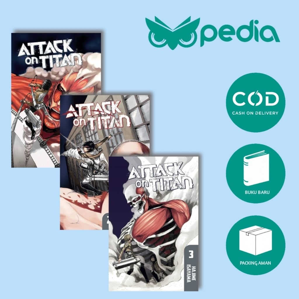 KOMIK MANGA ATTACK ON TITAN VOL 1 - 34 Bahasa Indonesia