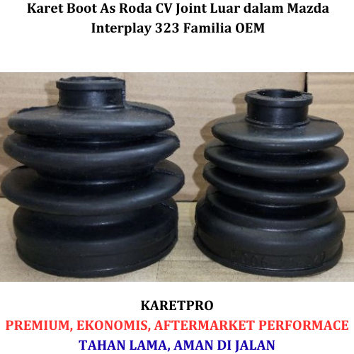 Karet Boot As Roda CV Joint Luar dalam Mazda Interplay 323 Familia OEM