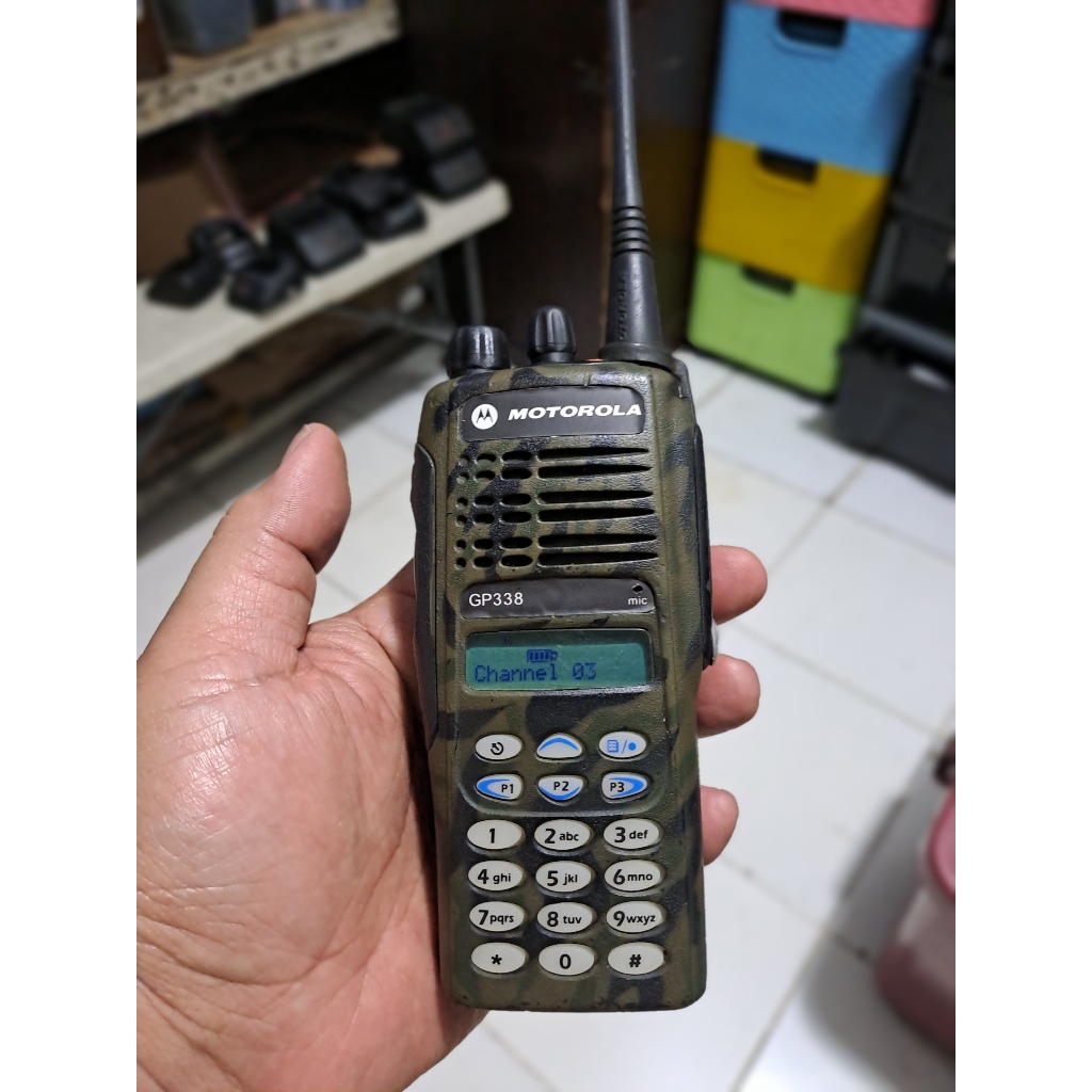 Ht Motorola Gp338 Uhf Motorola Loreng Motorola GP 338 Frekuensi Uhf 403 Mhz atau Uhf Second Doreng N