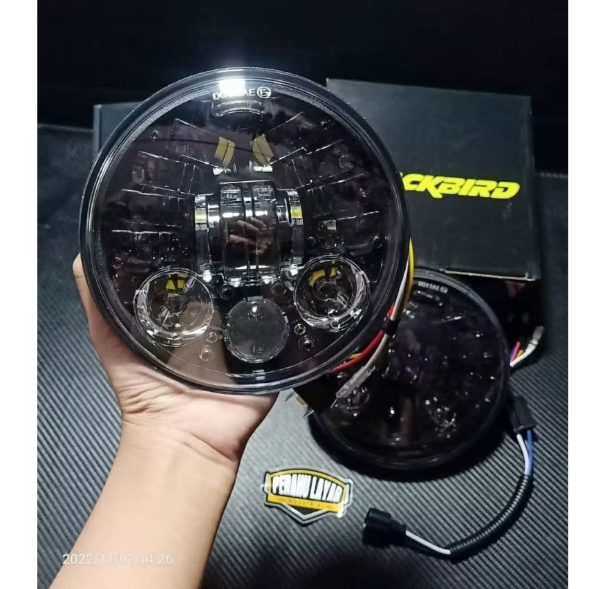 PROMO Lampu daymaker 16led 5.75inc 19 led 7inc BlackBird