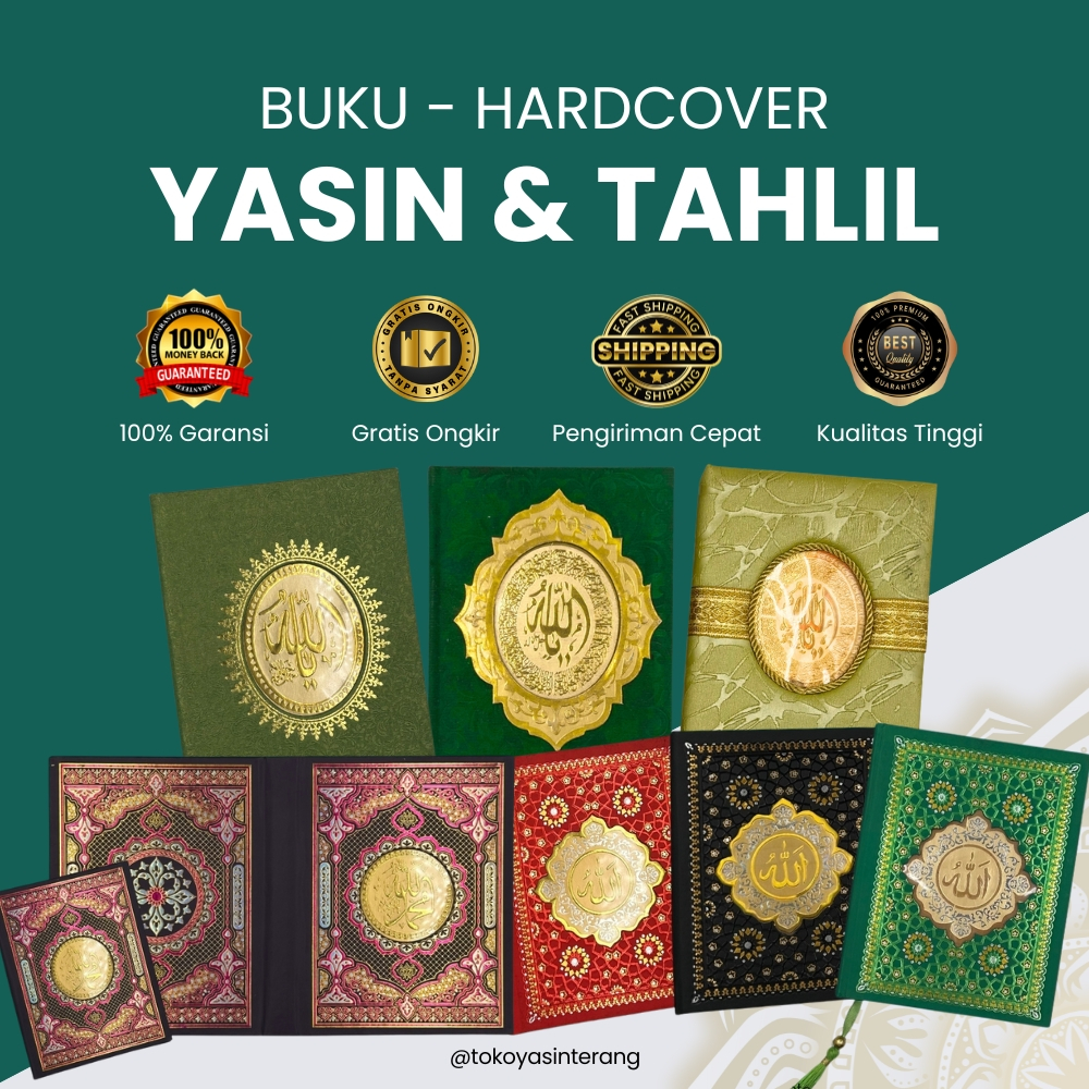 Buku Yasin & Tahlil Murah Berkualitas Free Gift Tali Rumbai Sisipan Bisa Satuan Custom VARIASI