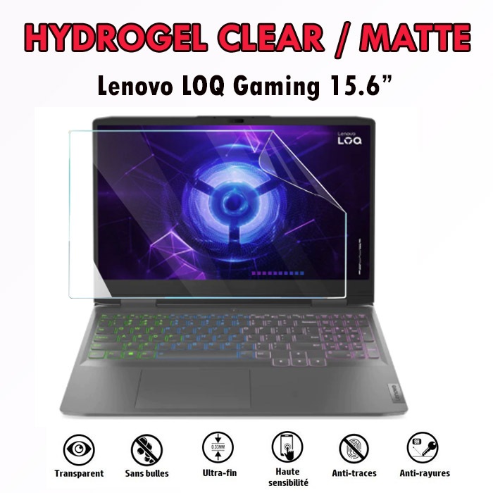 Lenovo LOQ Gaming 15IRX8 15IRX9 15IRX10 15.6 inch Hydrogel Screen Guard Protector Clear Glossy Matte