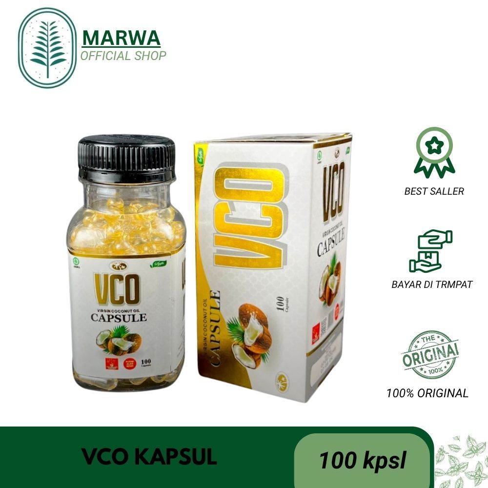 Virgin Coconut Oil Kapsul / VCO CAPSULE 100kpsl Syifa Herbal / VCO 100 KAPSUL VIRGIN COCONUT OIL