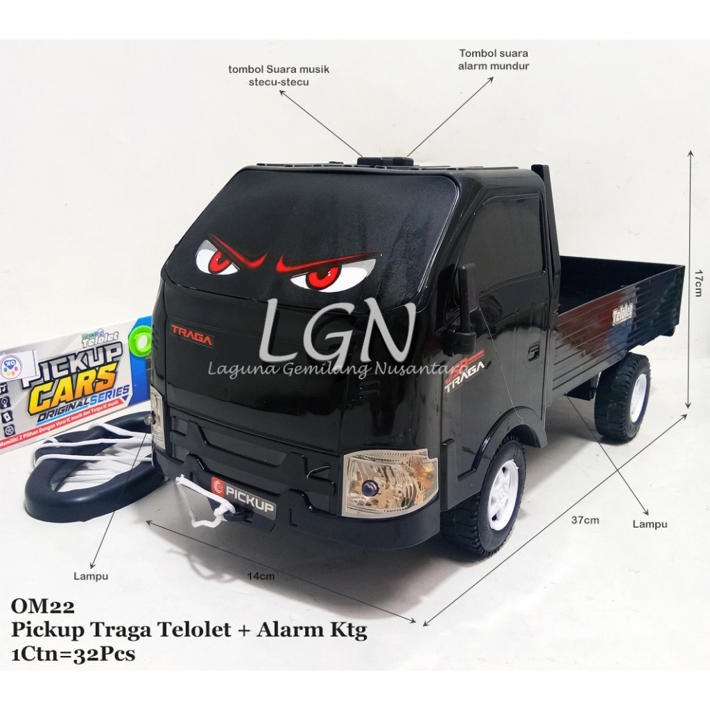 mainan anak mobil pick up traga  - Truk Anak Edukatif + Tali Gratis mobil pick up traga om19