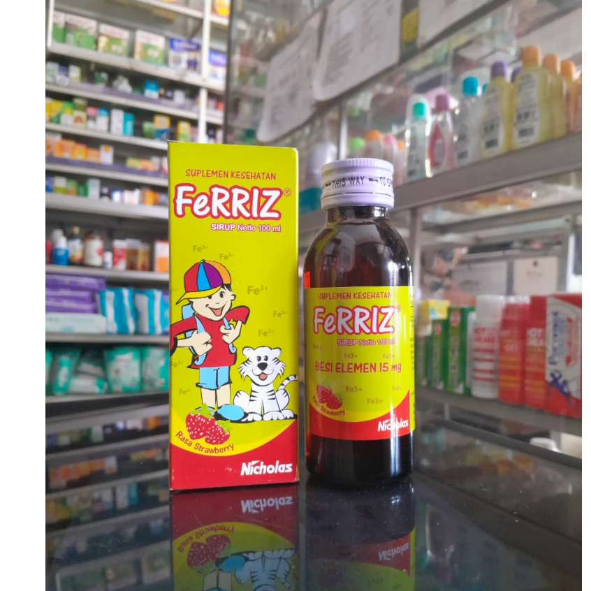 Ferriz Syrup Strawberry 100 Ml Zat Besi untuk anak