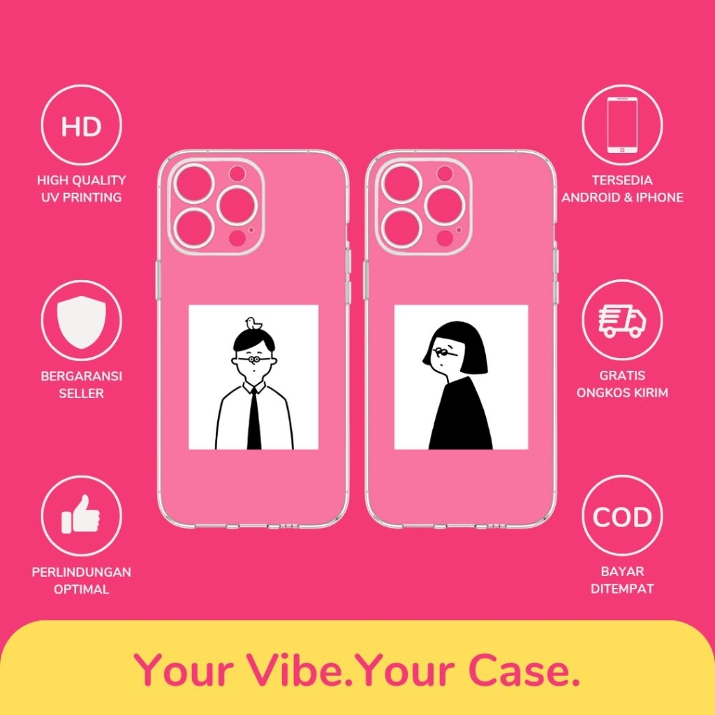 Custom Case ilustrasi Couple All Type