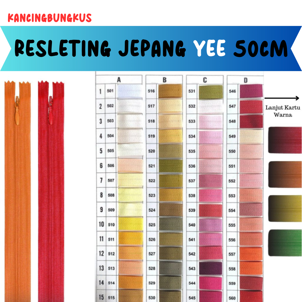 Resleting Jepang YEE 50cm/20 Inch Per Lusin