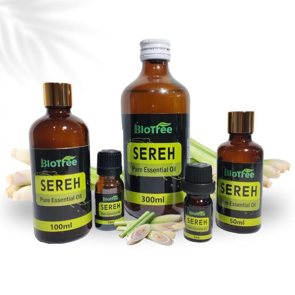 Sereh pure essential oil atsiri murni 100% Aromaterapi 5ml 10ml 50ml 100ml tanpa tambahan minyak pem