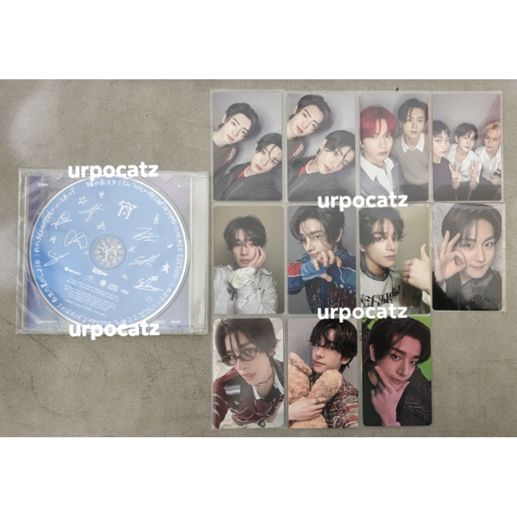 ENHYPEN - Photocard Official Album Jake Sunghoon Jungwon Heeseung Jay Sunoo Ni-ki Unit Riki Niki Rom