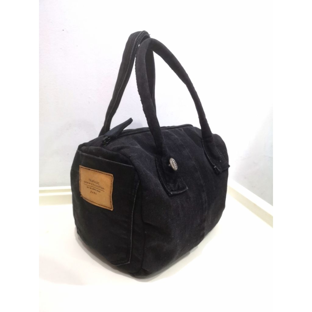 handmade denim speedy bag