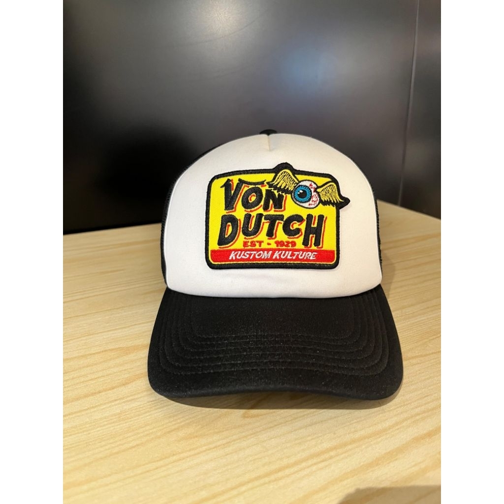 New Arrival - Vondutch Cap Men - Von Dutch Topi Pria -  black