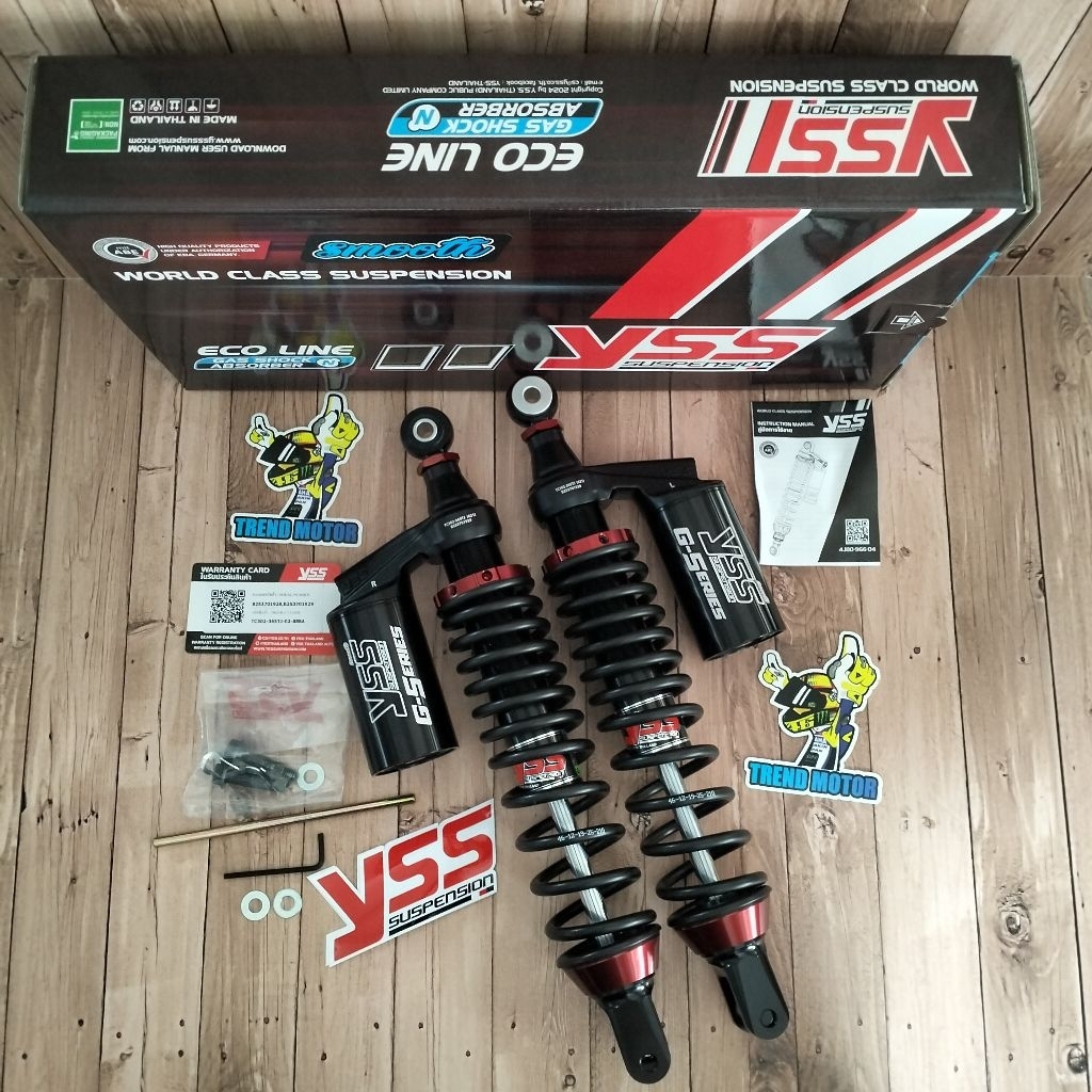 Shock Tabung Yss G-SERIES G-PLUS Black Series PCX 160 365MM