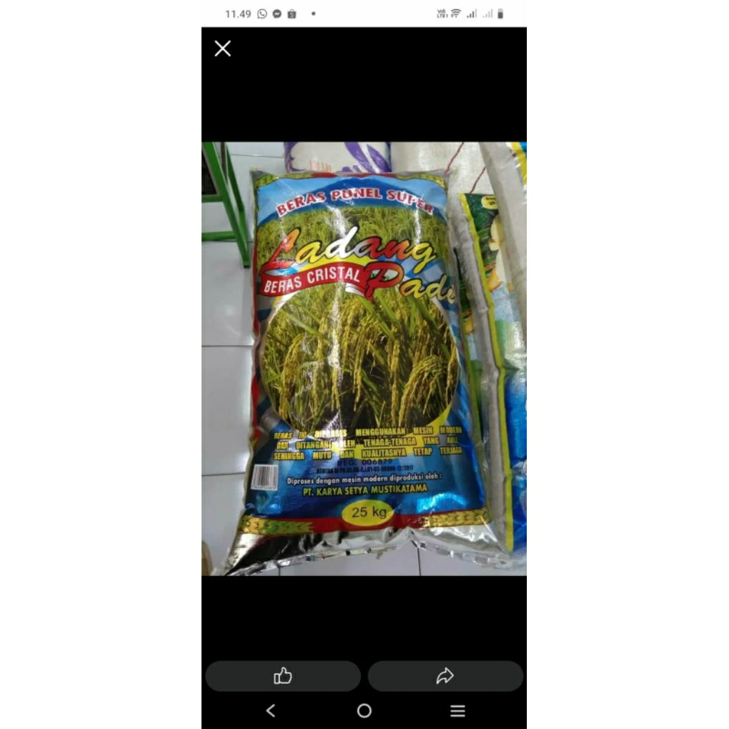 beras putih cap ladang padi 25kg