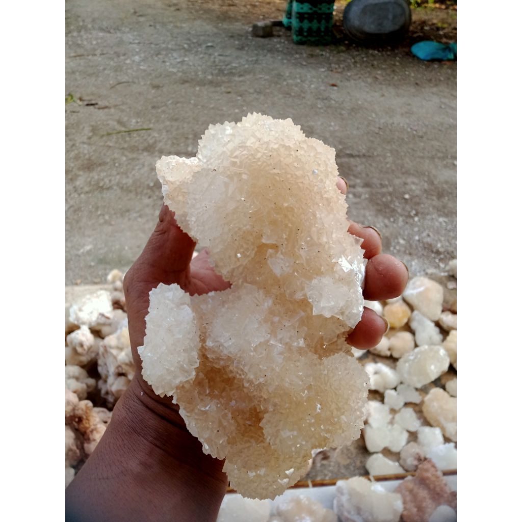 batu kristal kalsit asli alam