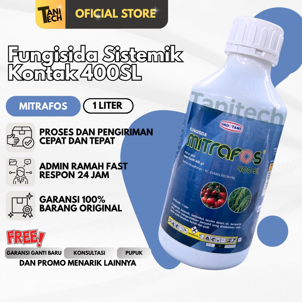 Mitrafos 40SL Fungisida Sistemik untuk Tomat dan Padi 1 Liter