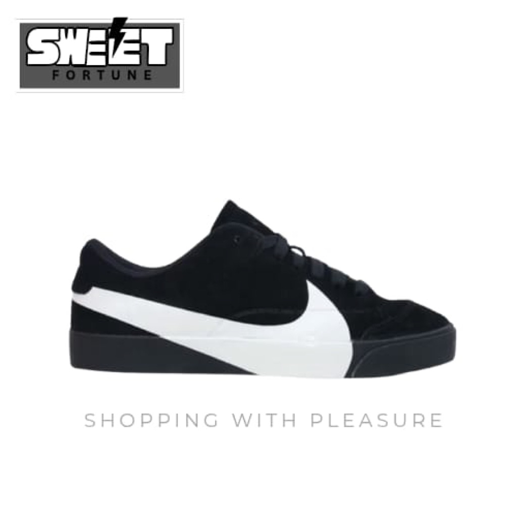 (SWEETFORTUNE) Sepatu Sneakers Nike Blazer City Low LX Black