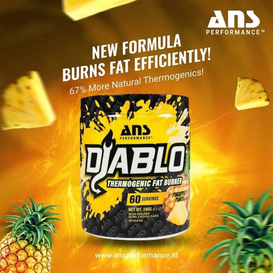 ANS Diablo Fat Burner 60 servings PWO with Fat Burner