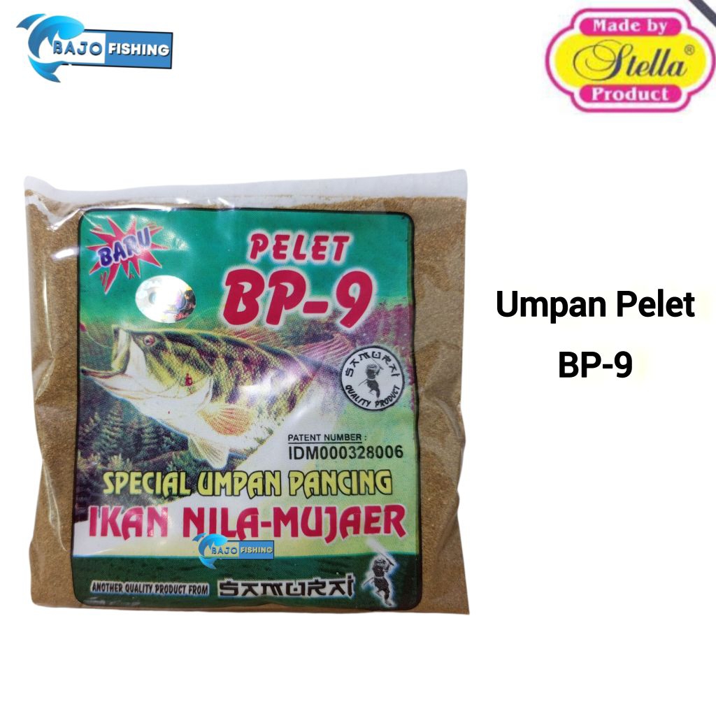 Umpan Pancing Pelet Ikan Nila Mujaer BP-9 stella BP9
