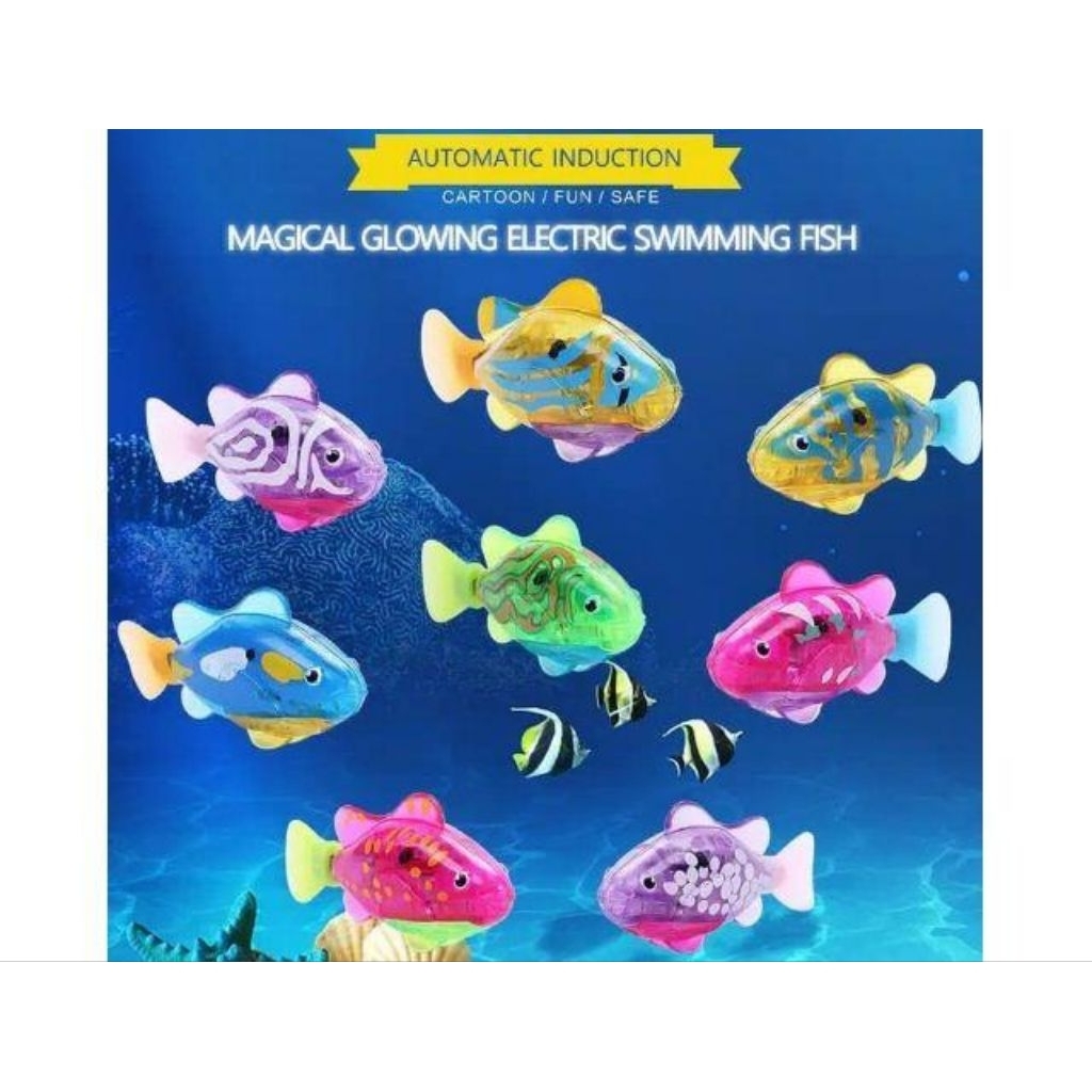 Robo Fish - Mainan Ikan berenang untuk Mandi anak / Robo Fish Mainan Mandi Ikan Bisa Berenang Dalam 