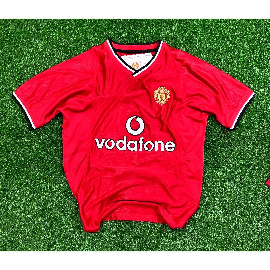 Jersey Retro Men.U Home Vodafone 2000/2002 Grade AAA Classic / Jersey Bola Retro Vintage