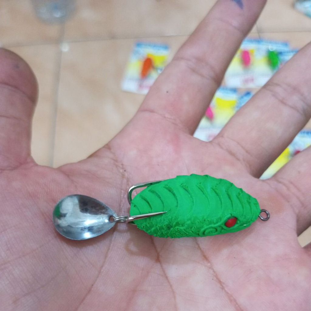 soft frog 3D 4cm hook vmc