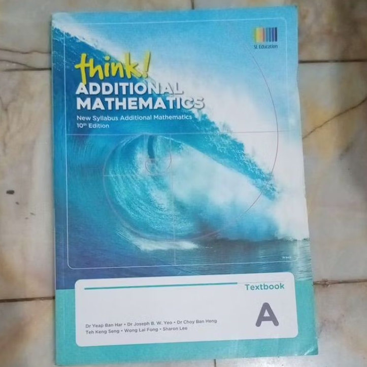 buku original preloved think additional mathematics textbook A