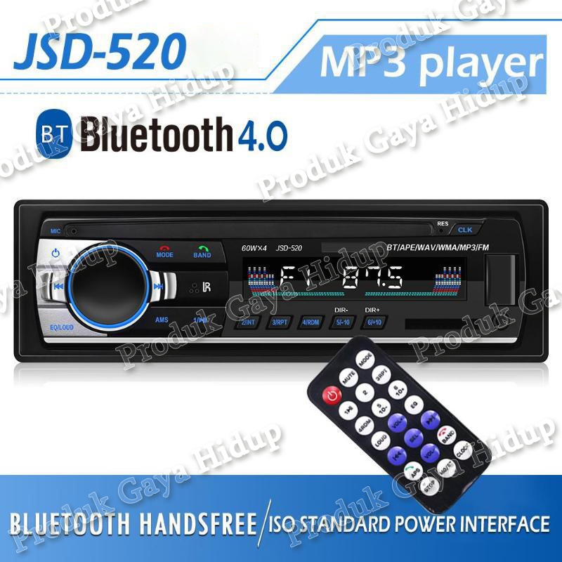 Single Din Mp3 Bluetooth Tape Mobil Tape Audio Mobil Bluetooth/Bluetooth Car MP3 Player Pemutar MP3 
