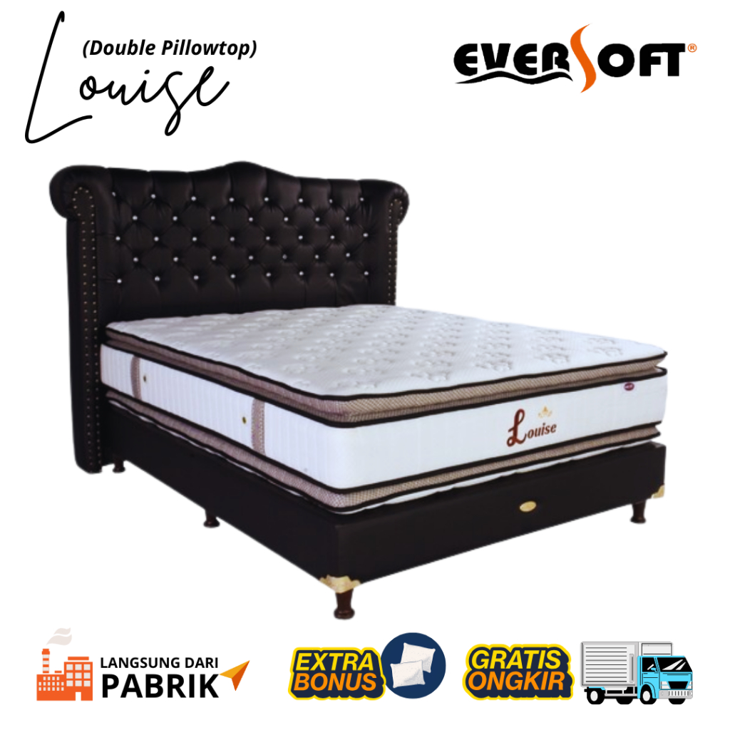 Kasur Springbed Eversoft Louise Double Pillow Top – Pilihan Tepat untuk Keluarga