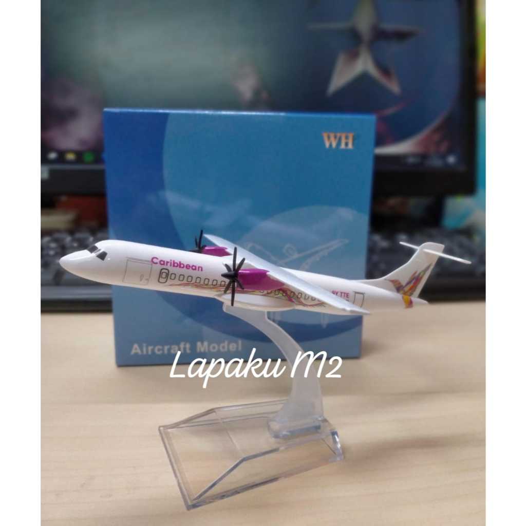 Miniatur Diecast pesawat caribbean Airlines ATR 72-600