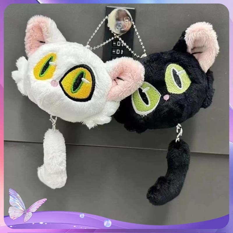 Daijin Kucing Munakata Liontin Keychain Kawaii Suzume No Tojimari Daijin Cat Keychain Suzume No Toji