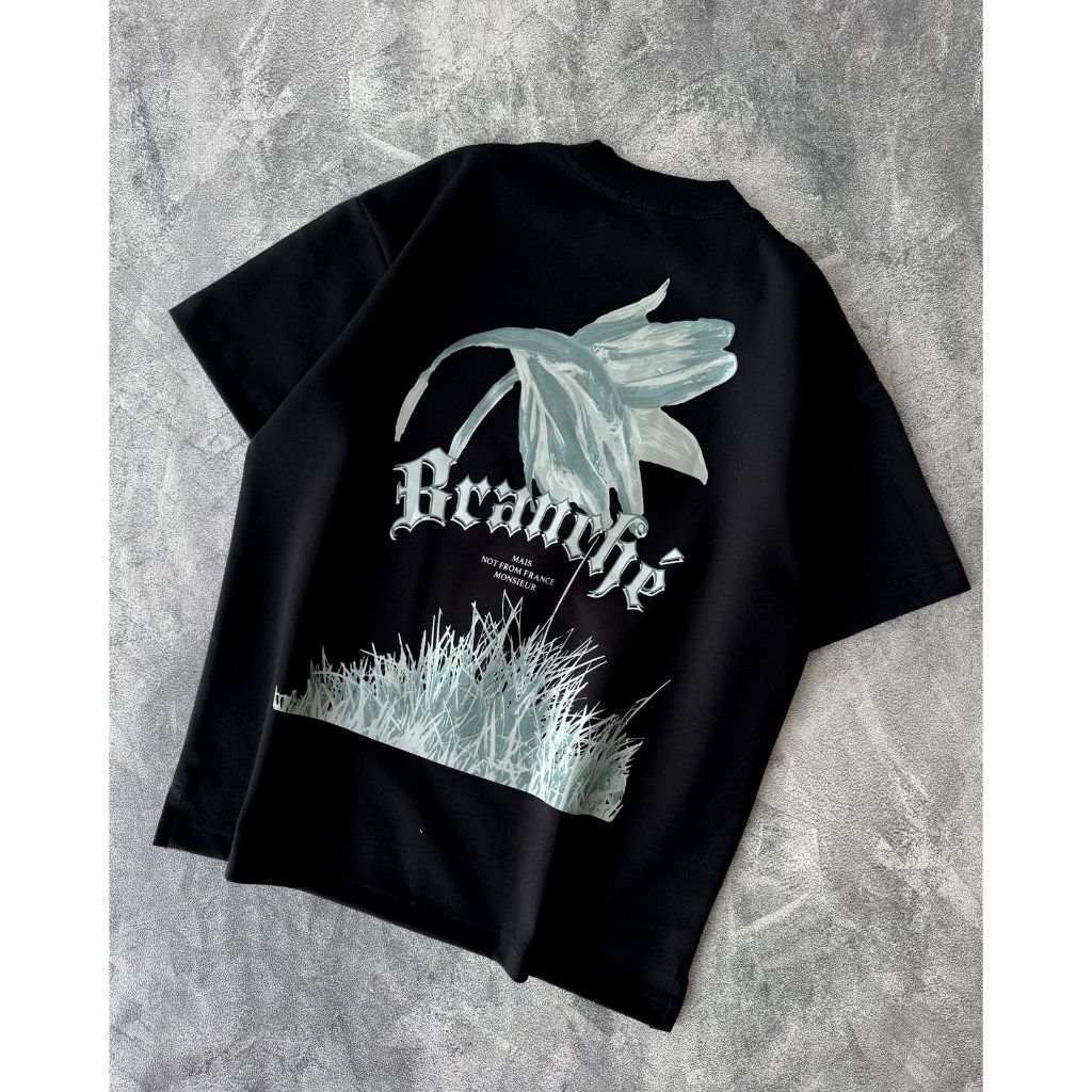 Branche Oversize Tshirt Wilted Black Heavyweight