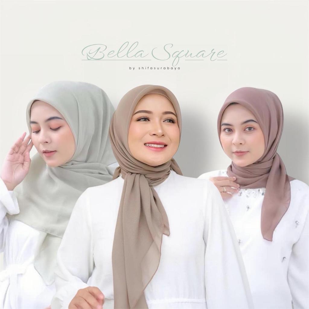 ShiifaHijab - Vol.1 Bella Square Polycotton Premium Anti Letoy