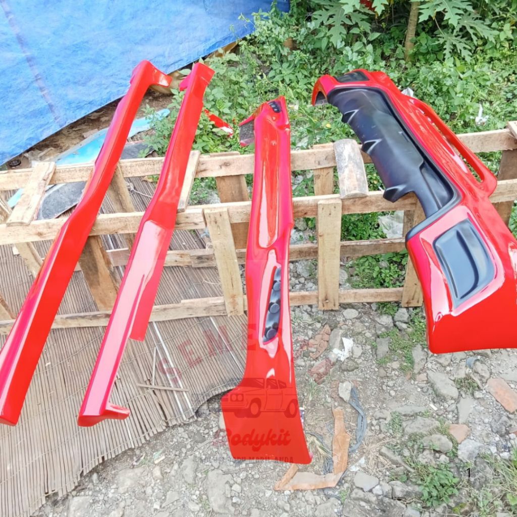 Bodykit Depan Ayla Tipe M D dan X th 2017-2021 Bahan Fiber Presisi (Epoxy/Cat Jadi)