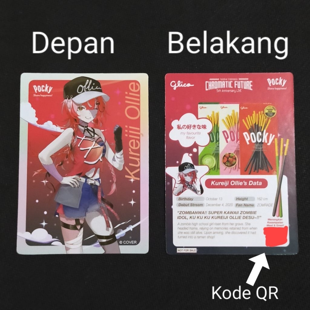 Kartu Pocky x Hololive Kureiji Ollie