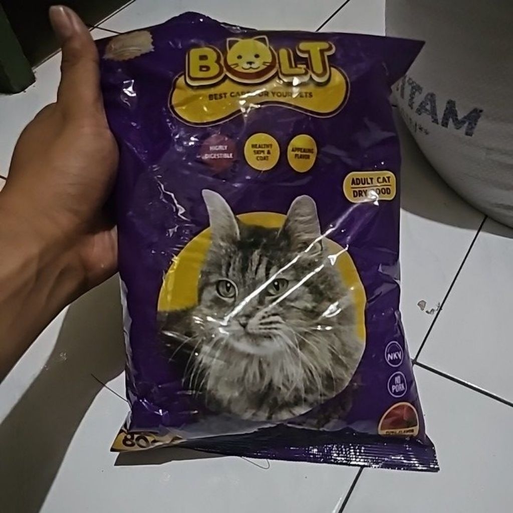 BOLT PAKAN KUCING BENTUK IKAN 800GR